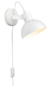 Wall Lighting - Firstlight Plug-in Wall Light (Switched) (6899WH)