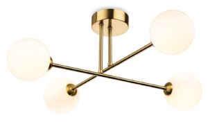 Ceiling Lighting - Firstlight Lando 4 Light Flush Ceiling Light (6910BB)
