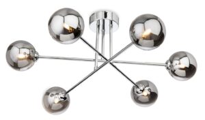 Ceiling Lighting - Firstlight Lando 6 Light Flush Ceiling Light (6911CH)