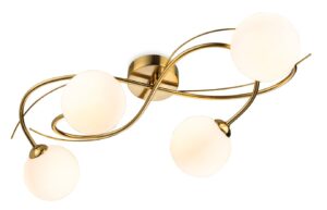Ceiling Lighting - Firstlight Elba 4 Light Flush Ceiling Light (6921BB)