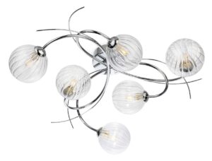 Ceiling Lighting - Firstlight Elba 6 Light Flush Ceiling Light (6922CH)