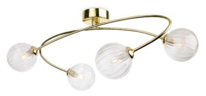Ceiling Lighting - Firstlight Atom 4 Light Flush Ceiling Light (6925BR)