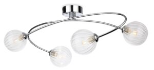 Ceiling Lighting - Firstlight Atom 4 Light Flush Ceiling Light (6925CH)