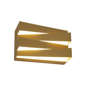 Wall Lighting - Searchlight Section LED Wall Light Sand Gold Metal (86410GO)