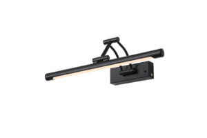 Picture Lights - Searchlight Herron Rechargeable Wall Lamp Matt Black (96510-45BK)