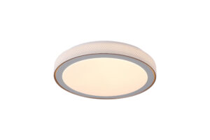 Ceiling Lighting - Searchlight Galactic Round LED Flush White & Gold (98800-40WH)