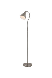 Floor Lamps - Searchlight Adjustable Floor Lamp Satin Nickel (5026SN)