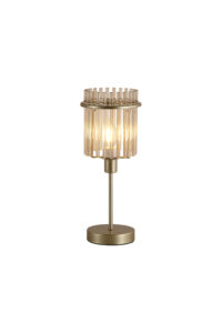 Table Lamps - Searchlight Swizzle 1Lt Table Lamp Gold Metal with Champagne Rods (55622CP)