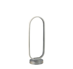 Table Lamps - Searchlight Liner Table Lamp Chrome Metal & Brushed Aluminium (5711CC)