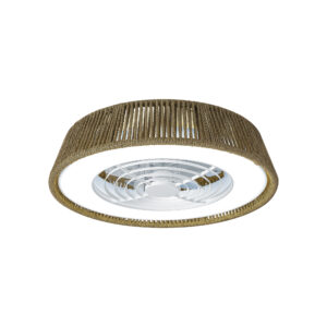 Ceiling Fans - Mantra Polinesia Nautica 57.5cm 55W LED Dimmable Ceiling Light With Built-In 25W DC Reversible Fan Beige (M8228)