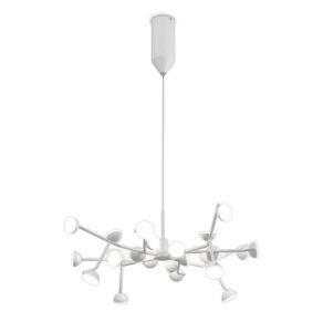 Ceiling Pendants - Mantra Adn 24 Light Pendant Round 65.8cm 72W LED 3000K 4450lm White (M6261)