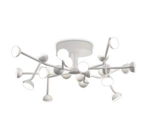 Ceiling Lighting - Mantra Adn 24 Light Ceiling Dimmable Round 65.8cm 72W LED 3000K 4600lm White (M8653)
