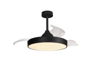Ceiling Fans - Mantra Alaska 50cm 50W LED Dimmable Ceiling Light With Built-In 30W DC Fan 2700-5000K Black (M8754)