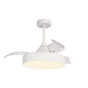 Ceiling Fans - Mantra Alaska 43cm 45W LED Dimmable Ceiling Light With Built-In 25W DC Fan 2700-5000K White (M8755)