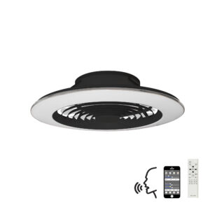 Ceiling Fans - Mantra Alisio XL 73.5cm 95W LED Dimmable Ceiling Light & 58W DC Reversible Fan Black Finish (M7492)