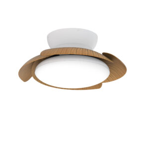 Ceiling Fans - Mantra Aloha 52cm 45W LED Dimmable Ceiling Light With Built-In 30W DC Reversible Fan Wood (M8234)