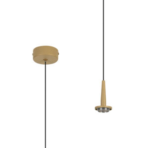 Ceiling Pendants - Mantra Andromeda Single Pendant (FRAME ONLY) 5W LED 3000K 500lm Light Gold (M8931)