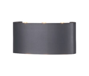 Wall Lighting - Mantra Arcs Wall Lamp 6W LED 3000K 450lm IP54 Anthracite (M6540)