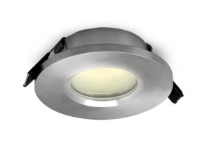 GU10 Downlights - Mantra Atlantis Downlight 8.3cm Round GU10 (Max 50W) Brushed Aluminium Cutout 58mm (M6406)