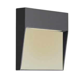 Wall Lighting - Mantra Baker Wall Lamp Small Square 3W LED 3000K 150lm IP54 Anthracite (M7011)