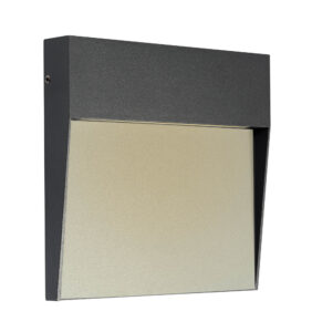 Wall Lighting - Mantra Baker Wall Lamp Large Square 6W LED 3000K 266lm IP54 Anthracite (M7015)