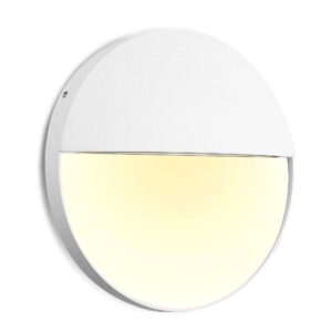 Wall Lighting - Mantra Baker Wall Lamp Large Round 6W LED 3000K 275m IP54 Sand White (M7018)