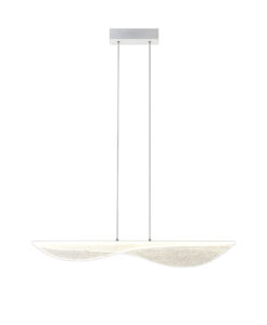 Ceiling Pendants - Mantra Bianca Pendant Dimmable 50W LED 3000K 3000lm White Acrylic (M8209)