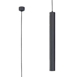 Ceiling Pendants - Mantra Bolonia 5.2cm 1 Light Pendant 10W LED CCT Switchable 2700/3200/4000K 1120/1200/1230lm Black (M8358)