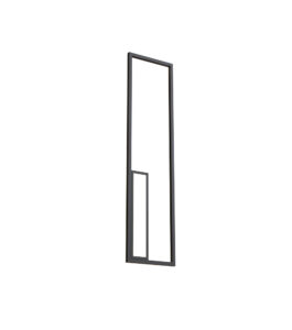 Wall Lighting - Mantra Boutique Rectangle Wall Lamp 50W LED 3000K 2740lm Black (M7674)
