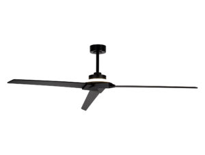 Ceiling Fans - Mantra Brisa 175cm 20W LED Dimmable Light With 40W Reversible Fan 2700-5000K Black Reversible Blades IP44 (M8723)