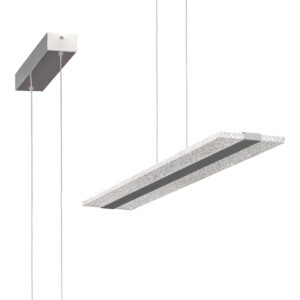 Ceiling Pendants - Mantra Burbuja Pendant Linear 120cm 48W LED 4000K 3360lm Chrome (M5790)