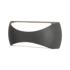 Wall Lighting - Mantra Butan Wall Lamp 2 x 6W LED 3000K 1000lm IP65 Dark Grey (M8903)