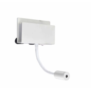 Wall Lighting - Mantra Cabarete Wall Light Rectangular 2 x 3W LED 3000K 470lm Switched White (M5715)