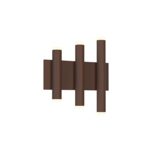 Wall Lighting - Mantra Cala 3+3 Light Wall Light 36W LED 3000K 2520lm Rust Brown (M8192)