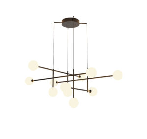 Ceiling Pendants - Mantra Cellar Pendant 11 Light Replaceable 5W LEDs 3000K Black (M7630)