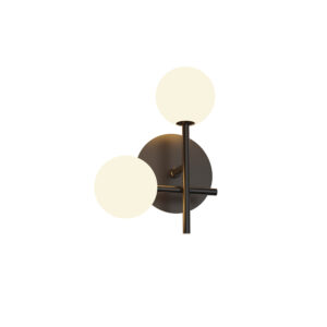 Wall Lighting - Mantra Cellar Left Wall Lamp 2 Light Replaceable 5W LEDs 4000K Black (M7635K/L)