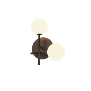 Wall Lighting - Mantra Cellar Right Wall Lamp 2 Light Replaceable 5W LEDs 3000K Black (M7635)