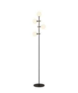 Floor Lamps - Mantra Cellar Floor Lamp 4 Light Replaceable 5W LEDs 3000K Black (M7639)
