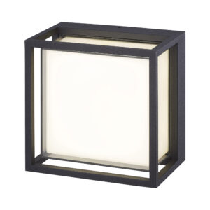 Ceiling Lighting - Mantra Chamonix Square Ceiling/Wall Light 9W LED 3000K 725lm IP65 Anthracite (M7060)