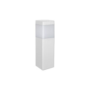 Bollards & Posts - Mantra Chicago 35cm Square Post Lamp 1 x E27 IP65 Matt White (M8847)