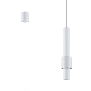 Ceiling Pendants - Mantra Clifton 5.8cm 1 Light Pendant 7W LED 3000K 770lm White (M8564)