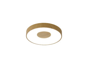 Ceiling Lighting - Mantra Coin 38cm Round Ceiling 56W LED With 2700K-5000K 2500lm Wood Effect (M7568)