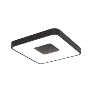 Ceiling Lighting - Mantra Coin Square Ceiling 80W LED With 2700K-5000K 3900lm Black (M7920)