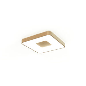 Ceiling Lighting - Mantra Coin Square Ceiling 80W LED With 2700K-5000K 3900lm Gold (M7926)