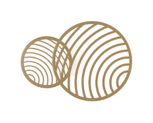 Ceiling Lighting - Mantra Collage 2 Ring Ceiling 30W LED 3000K 2250lm Gold (M7235)
