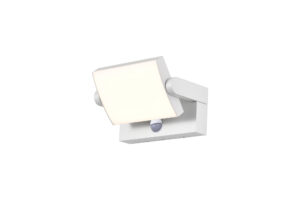 Wall Lighting - Mantra Cooper PIR Motion Sensor Wall Lamp Adjustable 20W LED 3000K 1700lm IP54 White (M8472)