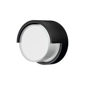 Wall Lighting - Mantra Creek Round Top Frame Wall Light 15W LED CCT Switchable 2700/3300/4000K 1000lm IP65 Black (M8854)