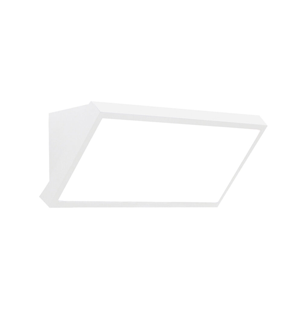 Mantra Creek Rectangular Angled Wall Light 20W LED CCT Switchable 2700 ...