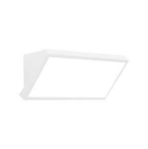 Wall Lighting - Mantra Creek Rectangular Angled Wall Light 20W LED CCT Switchable 2700/3300/4000K 1600lm IP65 White (M8861)