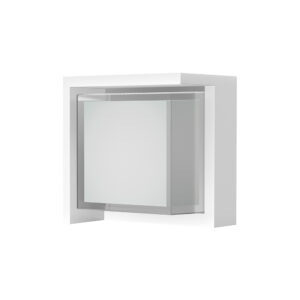 Wall Lighting - Mantra Creek Diamond Top Frame Wall Light 15W LED CCT Switchable 2700/3300/4000K 1000lm IP65 White (M8864)